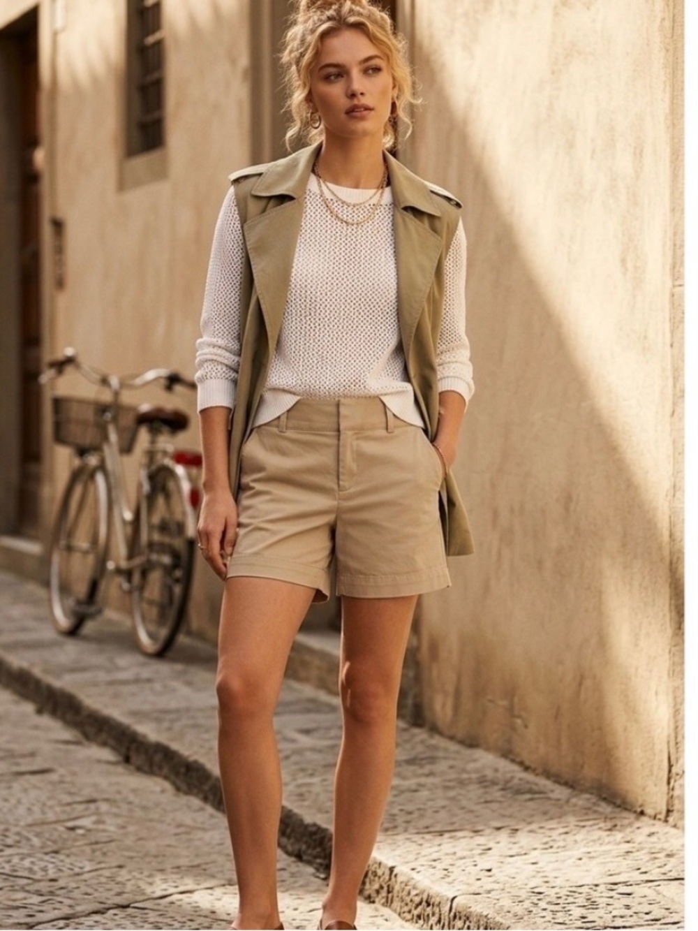 Banana Republic Classic Beige Avalon Shorts
